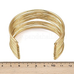 Открытые браслеты из нержавеющей стали 304 для женщин BJEW-K288-02B-G