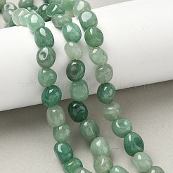 Естественный зеленый авантюрин бисер нитей&nbsp;LS-G-C038-02A-01