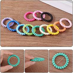 24 шт. двухцветные непрозрачные акриловые рамки для бусин&nbsp;SACR-AR0001-22