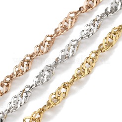 Браслеты из цепочек и веревок из нержавеющей стали 304&nbsp;BJEW-H618-16MC