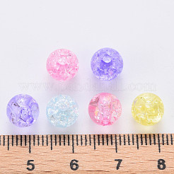 Прозрачных бусин акриловые треск&nbsp;MACR-S370-G8mm