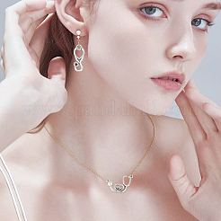 100 шт. 5 подвески из сплава в тибетском стиле и оправы для подвесок со стразами&nbsp;TIBEP-GO0001-04