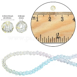 10 нить прозрачных стеклянных бусин градиентного цвета&nbsp;GLAA-CJ0002-14