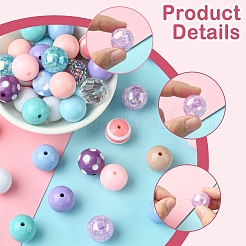 Круглые наборы для изготовления украшений из акрила и смолы своими руками DIY-FS0007-63