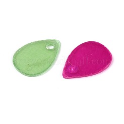 Подвески-слезинки из натуральных ракушек Capiz SHEL-K006-67