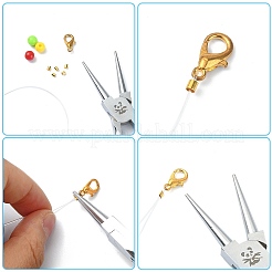 1000шт 5 цветных латунных бусины KK-YW0002-19