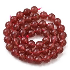 Природного кварца клубники нитей бисера X-G-L621-B09-8mm