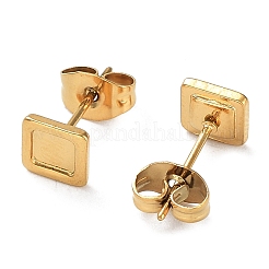 Ионное покрытие (ip) 304 нержавеющая сталь серьги-гвоздики фурнитура&nbsp;STAS-M323-14G