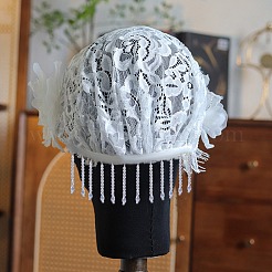 1шт. лента с кисточками из стеклянных бусин&nbsp;OCOR-AN0001-07