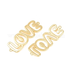 Латунный полый соединительный кулон&nbsp;KK-F931-28B-G