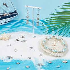 100шт 10 стиля бусины из сплава в тибетском стиле&nbsp;TIBEB-SC0001-33