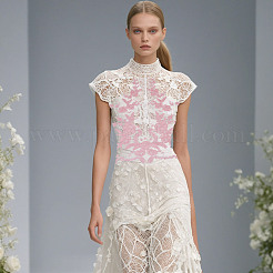 Полиэстеровые цветочные воротники&nbsp;DIY-WH0622-376B