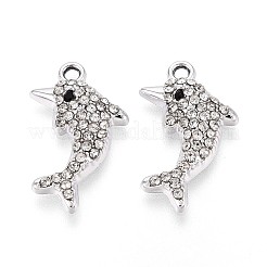 Подвески из сплава со стразами PALLOY-T091-23M-P