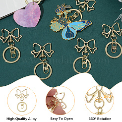 18 шт. застежки для брелка из сплава KEYC-SC0001-74A-G