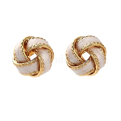 Серьги-гвоздики из латуни EJEW-P308-03G