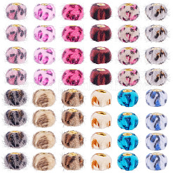 100 шт. флокированные бусины-рондели FIND-TA0006-80