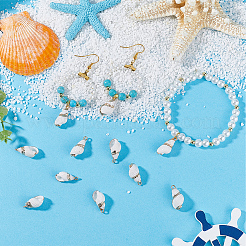 30 шт. гальванизированные спиральные подвески-ракушки SSHEL-SC0001-29A