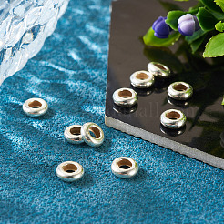 10 шт. 925 бусины-разделители из стерлингового серебра STER-TA0001-43