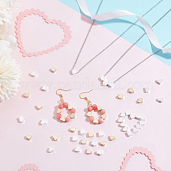 100шт 2 цвета латунные бусины KK-PH0010-86