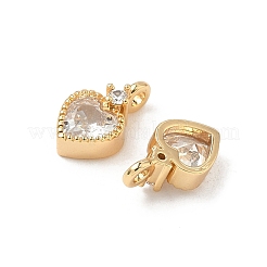 Латунные микро проложить кубического циркония подвески KK-S531-02G