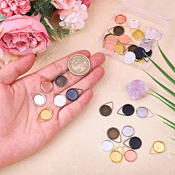 24 шт. 6-х цветная латунная подвеска-кабошон FIND-CA0010-44