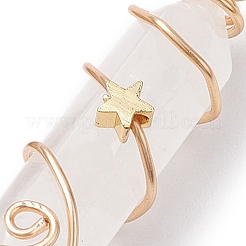 Подвески с двойным наконечником из натурального кварца&nbsp;PALLOY-JF02672-05