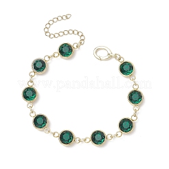 Браслеты из нержавеющей стали 304 со стеклянными звеньями для женщин&nbsp;BJEW-JB11888-01