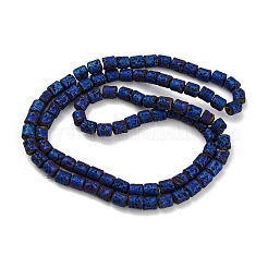 Гальванические бусины из натуральной лавы G-Z032-J04-12D