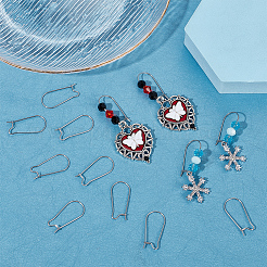 120 шт. фурнитура для сережек-крючков из хирургической нержавеющей стали 316&nbsp;STAS-BBC0003-97