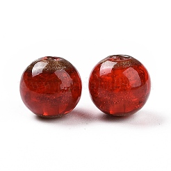 Бусины ручной работы бусины золотого песка LAMP-C004-02