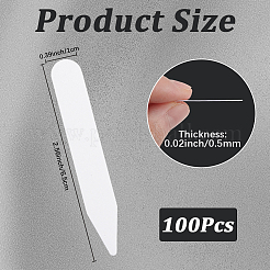 100 шт. ПВХ-подставка для воротника рубашки&nbsp;DIY-CN0003-59A