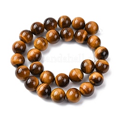 Природных тигровый глаз бисер нитей&nbsp;G-H329-C07-14mm