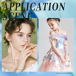 5 стиль подвески из ПВХ с лазерным эффектом и пайетками PVC-WR0001-02