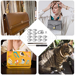 20 комплект из литого сплава с D-образной головкой и завинчивающейся кнопкой PURS-GF0001-02P