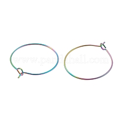 24 шт. 4 размера ионного покрытия (IP) 316L хирургическая нержавеющая сталь фурнитура для сережек-колец STAS-ZZ0001-03M