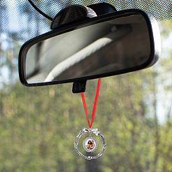 4 комплект 2-х цветных рождественских венков из сплава с алюминиевыми подвесными украшениями своими руками DIY-FH0007-42