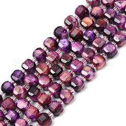 Природных тигровый глаз бисер нитей G-F812-A01-01B