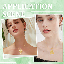 20 шт. классический простой комплект из плоской цепочки из нержавеющей стали 304 NJEW-SC0001-22