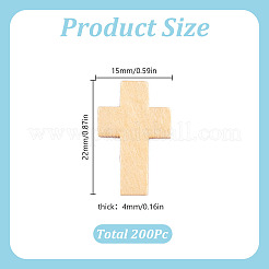 200шт деревянные подвески&nbsp;WOOD-GO0001-18B