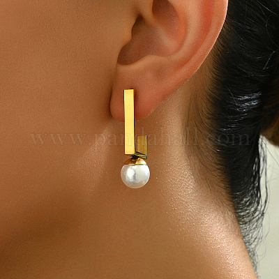 Круглые серьги-гвоздики из нержавеющей стали YH0662-1