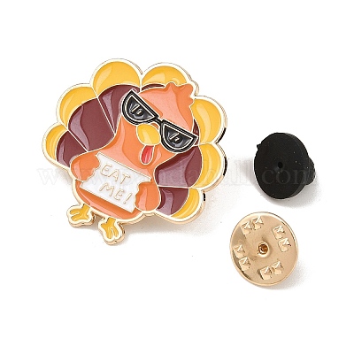 Эмалевая булавка на День благодарения JEWB-K030-03B-KCG-1