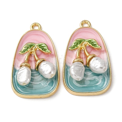 Подвески из эмалевого сплава легкого золота ENAM-B028-34KCG-01-1