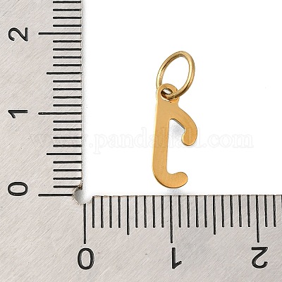 Ионное покрытие(ip) 304 нержавеющая сталь эмаль алфавит подвески STAS-F308-02G-J-1