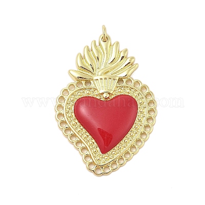 Подвески из латуни с эмалью в стойку KK-Z074-07G-1