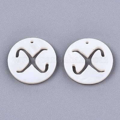 Подвески из натуральных пресноводных ракушек SHEL-S276-119X-1