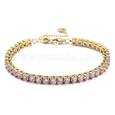 Горный хрусталь браслет BJEW-C049-01G-01-1