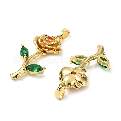 Латунные микро проложить кубического циркония подвески KK-G533-05G-1