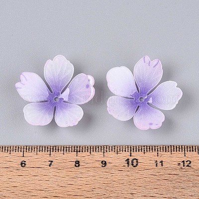 Колпачки для акриловых бусин в виде цветов SACR-T017-51F-1