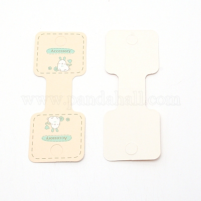 Бумажные резинки для волос дисплей карты DIY-WH0209-38B-1