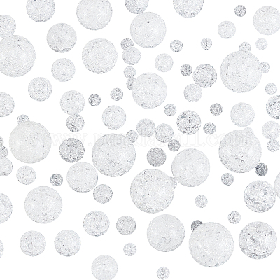 150 шт. 6 размера синтетических кварцевых бусин с трещинками GLAA-CA0001-15-1